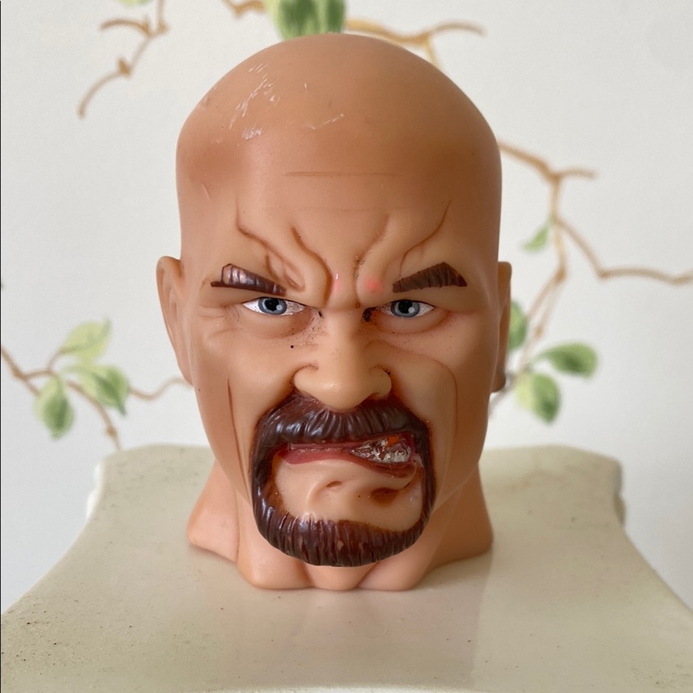 Vintage Steve “Stone Cold” Austin WWF Wrestler Doll Head